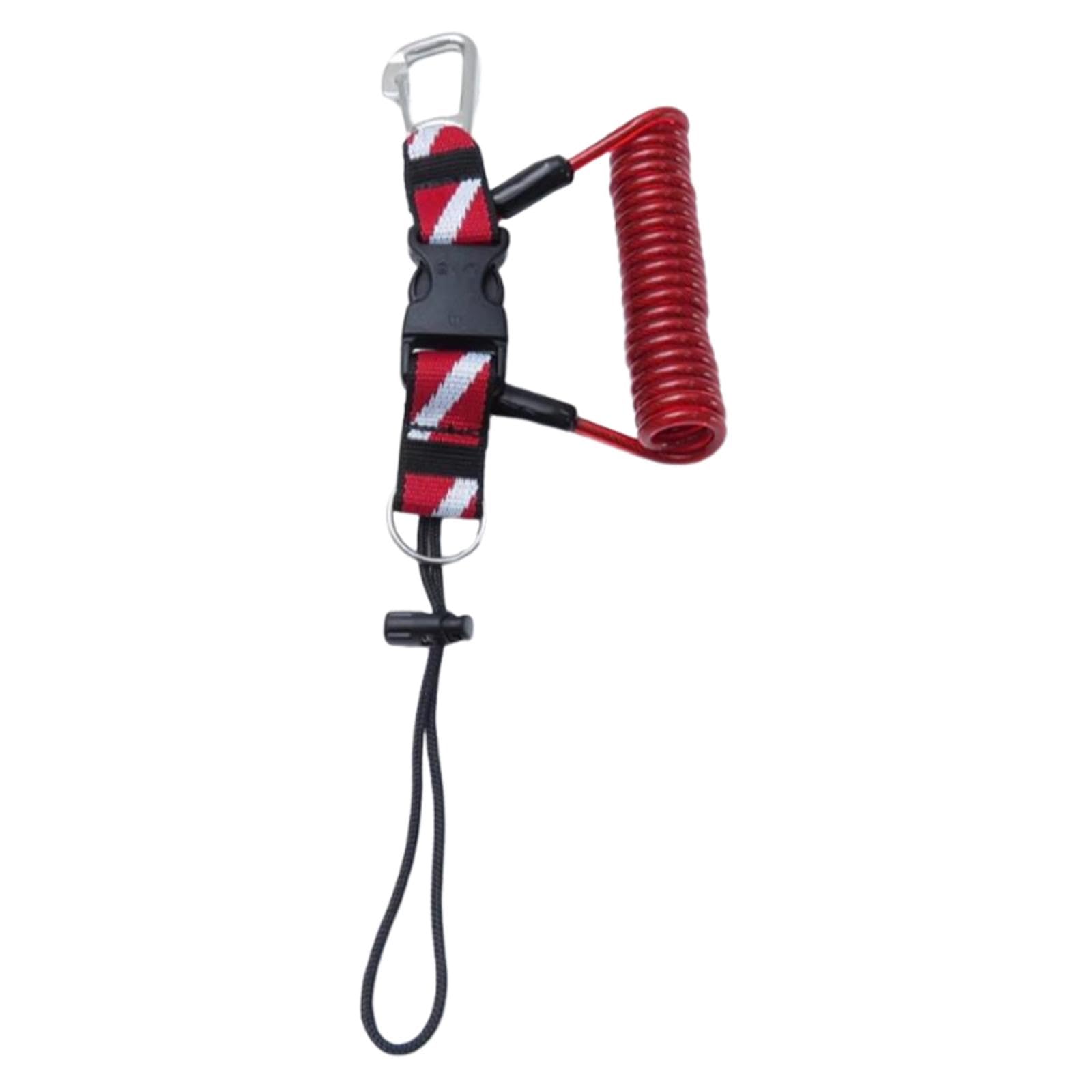 Enakshi (LABEL) Creations Scuba Diving Lanyard Spring Coiled Camera Lanyard for Underwater Photography Red-image-42