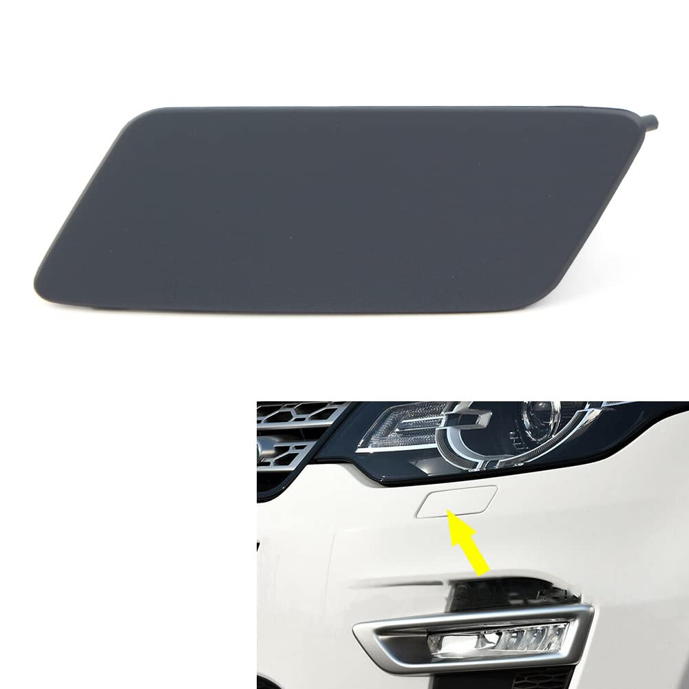 CNxinn10 Motorbike LR061225 LR061223 Headlight Washer Cover Nozzle Cap Front Bumper Headlight Washer Cover Nozzle Cap Accessaries for Land Rover Discovery Sport 2015-2019, Left Side