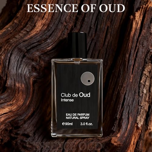 Image of Club De Oud Intense Men's Cologne 3.0 Fl. Oz, Bold Intense Oud & Woody Notes, Modern Masculine Eau De Parfum