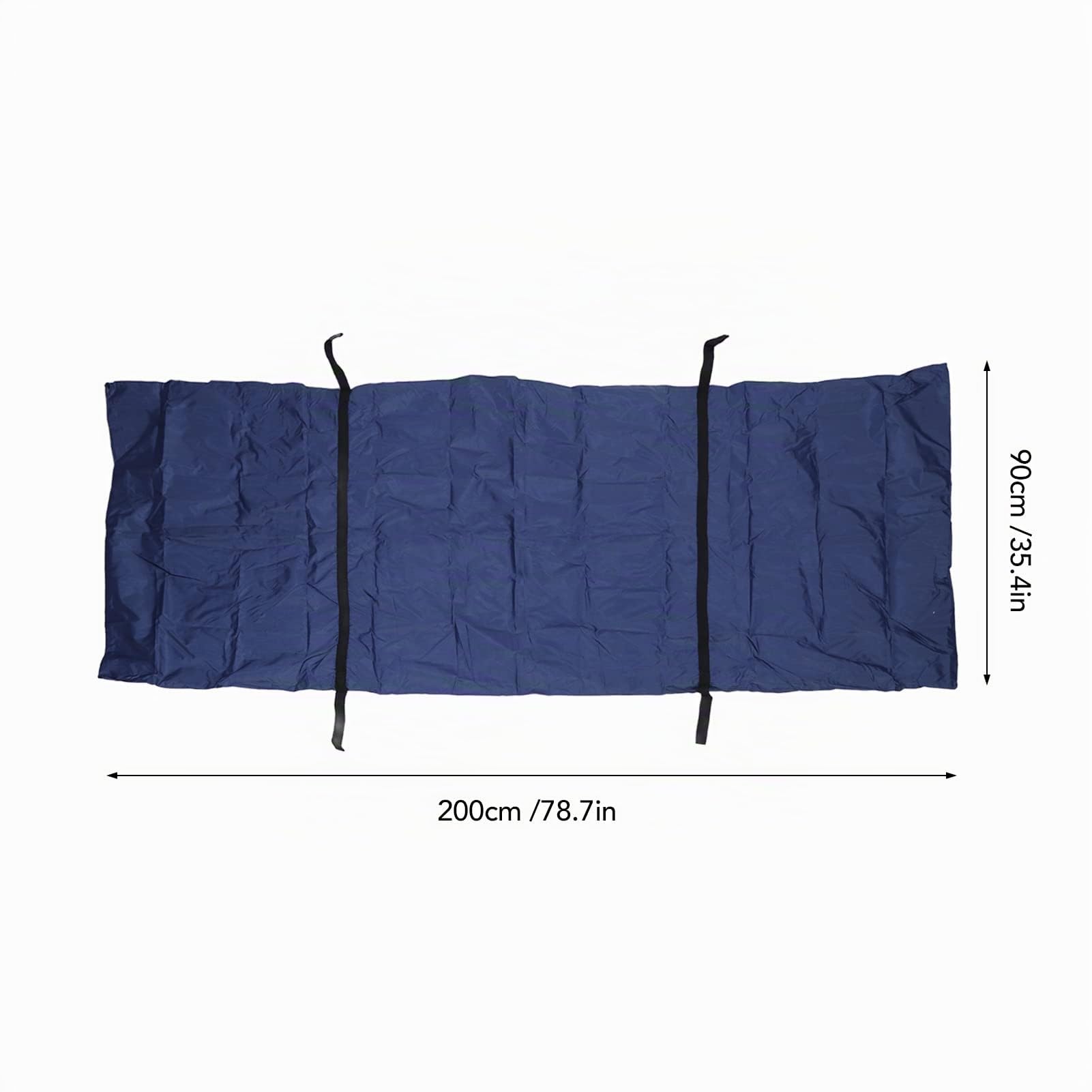 Civière de Sac Mortuaire, Sac Mortuaire d'urgence avec 4 Poignées Latérales et Fermeture éclair Centrale, Sac de Rangement étanche, Sac de Cadavre, Fournitures Funéraires (200 * 90cm)