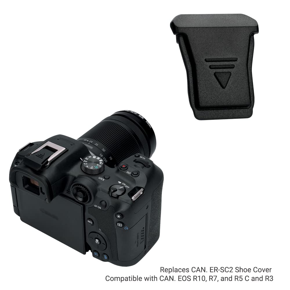 JJC 2 szt. osłona na gorącą stopkę do aparatu Canon EOS R10 R7 R3 R5 C, zastępuje osłonę ER-SC2 i Canon Flash Speedlite oraz urządzenie z wielofunkcyjnym butem