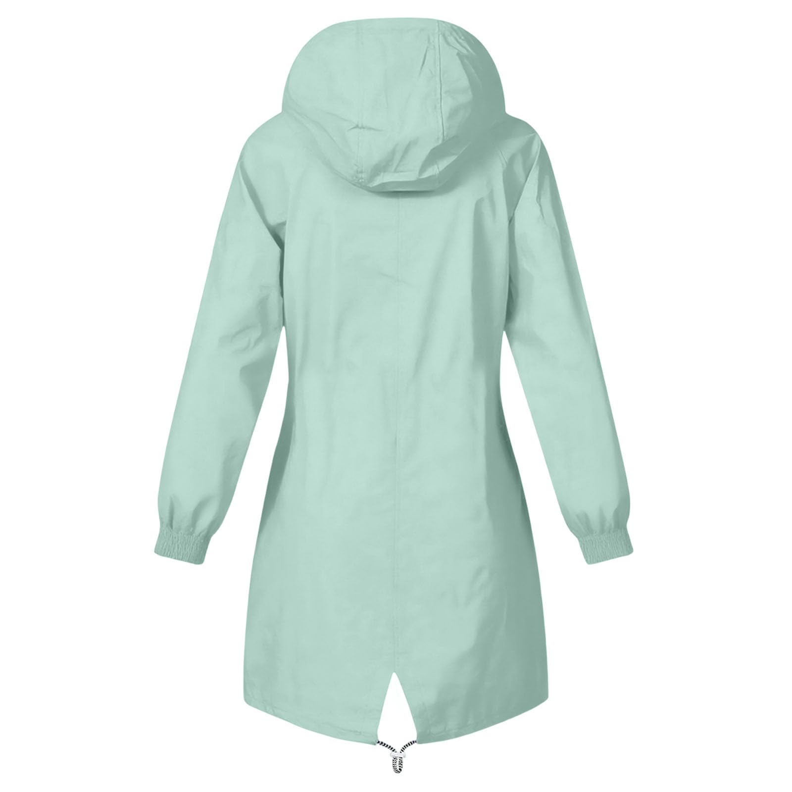 Damen Regenjacke Kapuzenjacke Frauen Leichte Jacke mit Kapuze Taschen Outdoorjacke Windbreaker Übergangsmantel Funktionsjacke für Alltag Reisen Wandern Trekking