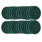 30PCS 75mm Scrubber Pads Headlight Restoration Kit VÉZAAR Scouring Pad Hook and Loop Car Hub Cleaning Auto Painting Polishing Sanding Discs 180 to 240 Grit