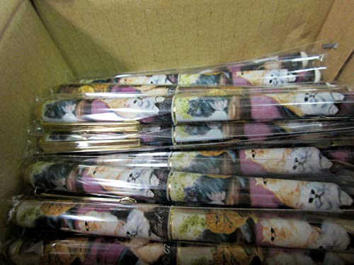Bolígrafo Roller de Tinta Negra con Diseño de Gatos - 50 Unid.
