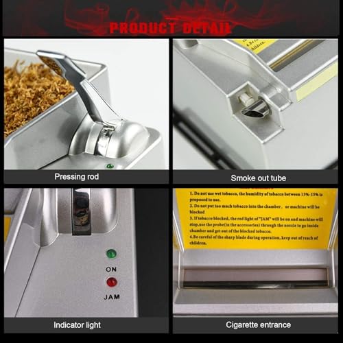 Electric Cigarette Rolling Machine, 8.0 Fully Automatic Cigarette Rolling Machine with Cigarette Case - Image 4