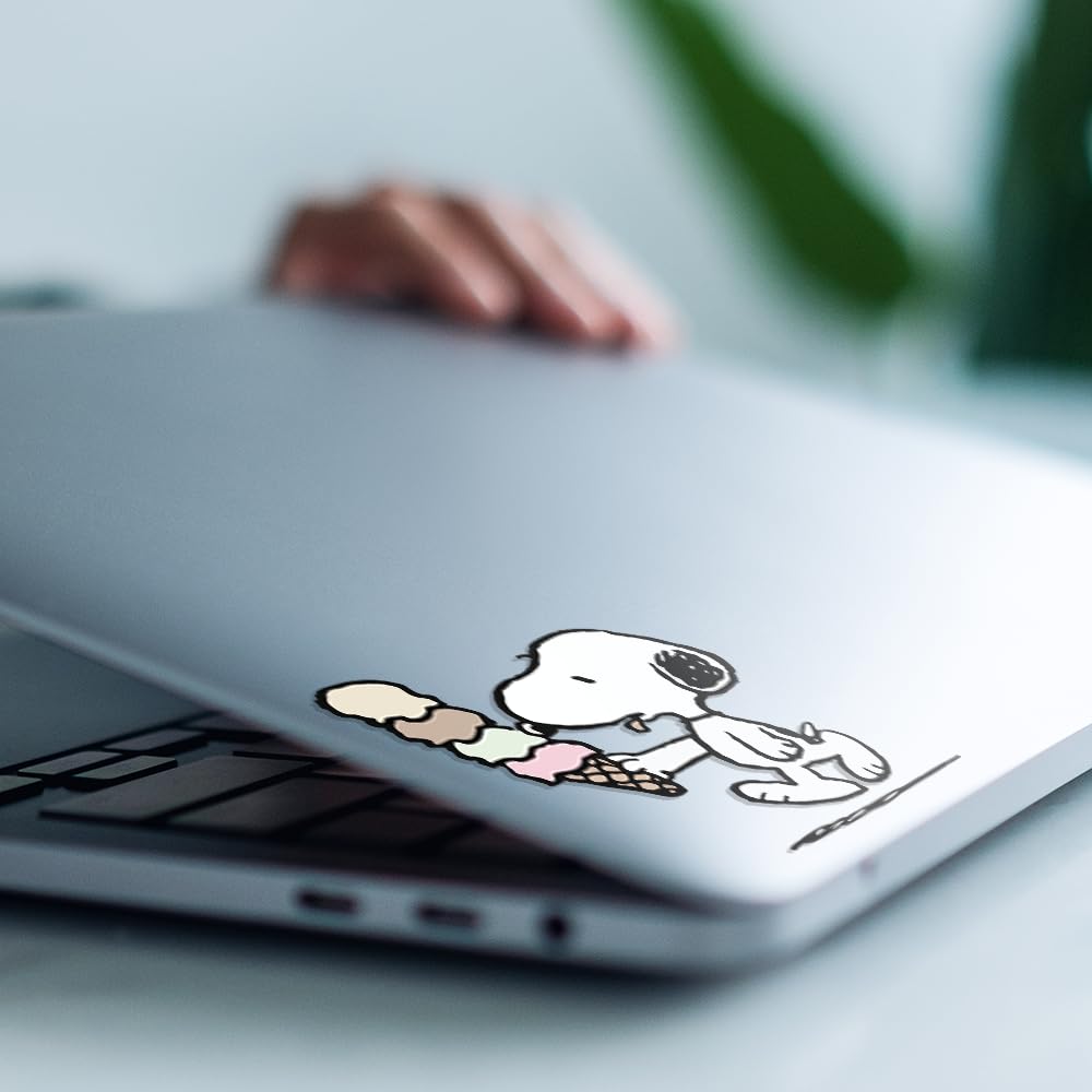 Amazon | スヌーピー アイスクリームコーン粘着ビニールデカール