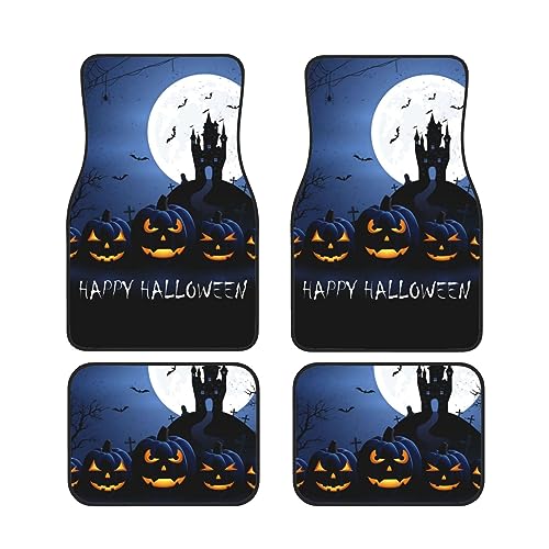 Tapis de sol pour voiture Happy Halloween anti-glissement universel toutes saisons