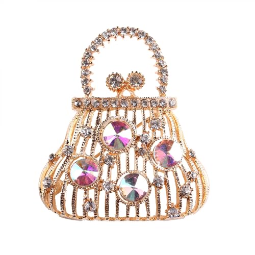 Image of Unique Sparkling Shawl Brooch Pins for Women - Personalized Stylish Pattern Design Jewelry Brooch for Sweaters Accessory for Women's Cardigan & Party Outfits