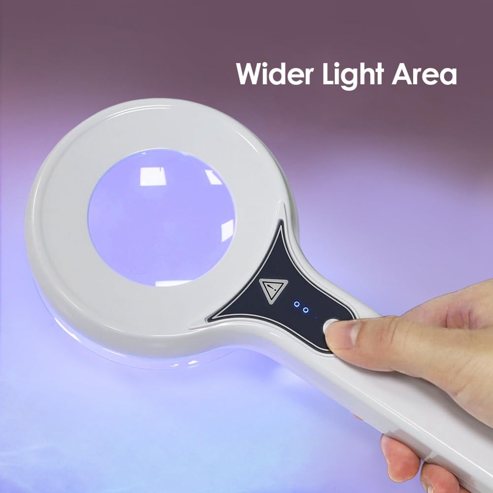 Lámpara de Woods Analizador de Piel Lupa UV Belleza Pruebas Faciales Luz Análisis de la Piel Detección