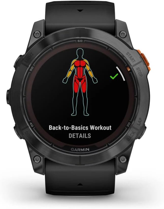 Miniatura 4 de Garmin Fenix 7X Pro Solar Edition 51 MM Reloj inteligente con GPS con linterna integrada y lente de carga solar de vidrio eléctrico y funciones de