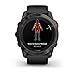 Garmin Fenix 7X Pro Solar Edition 51 MM Slate Gray with Black Band GPS Smartwatch Built-in Flashlight and Power Glass Solar Charging Lens and Advanced Training Features Designed for Larger Wrists.