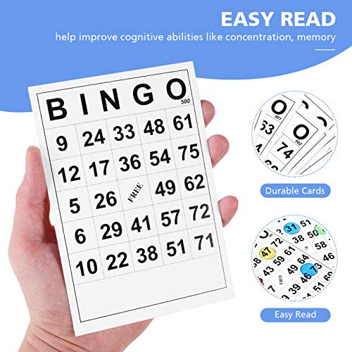 Gadpiparty 60-Pack Reusable Bingo Game Cards with Large Print Numbers, Ideal for Family Nights Easter Activities - Image 3
