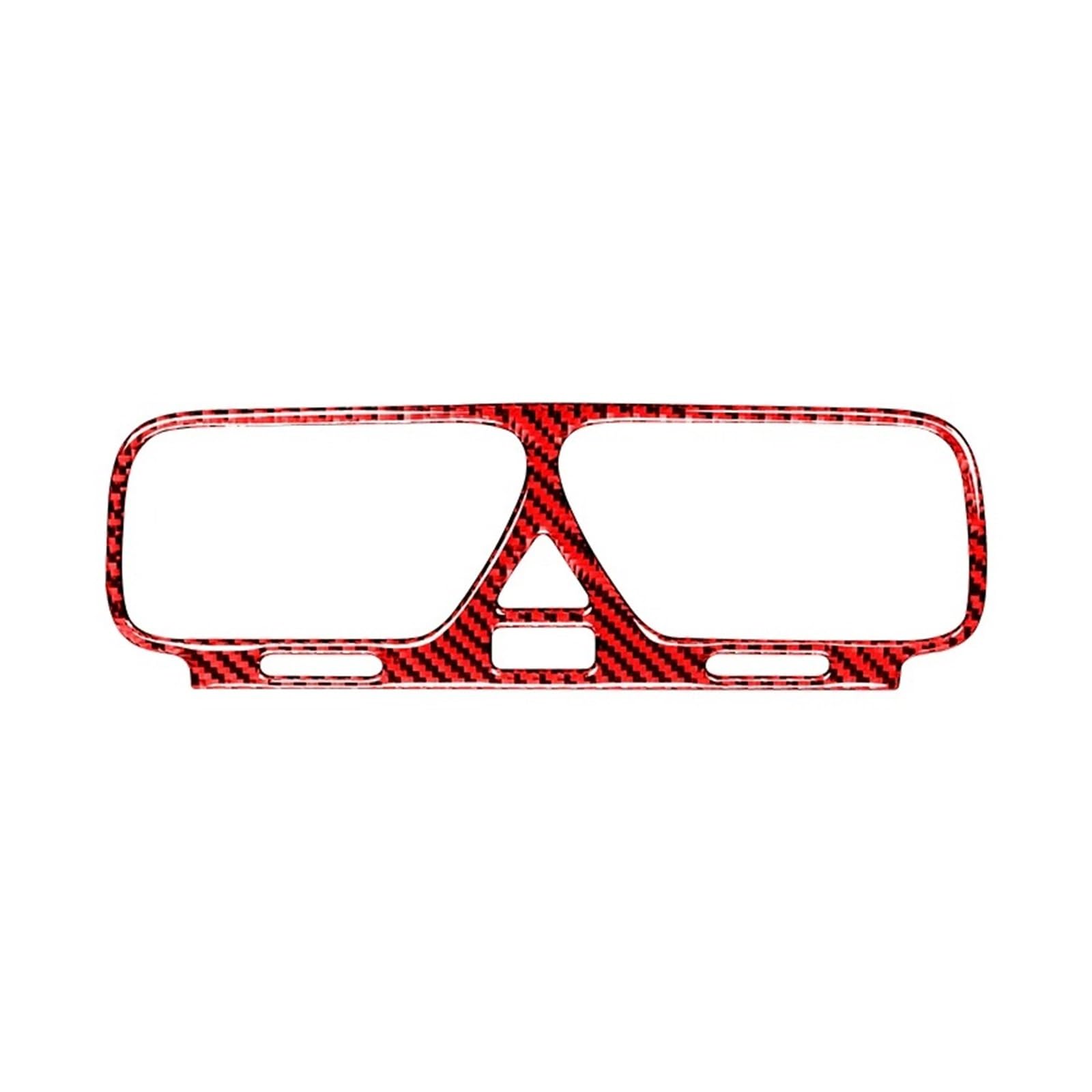 Car Interior Moulding Trim for VW for Scirocco R 2009-2016 Accessories Internal Cover Stickers Central Air Vent Decoration Car Styling Interior Accessories(Red)
