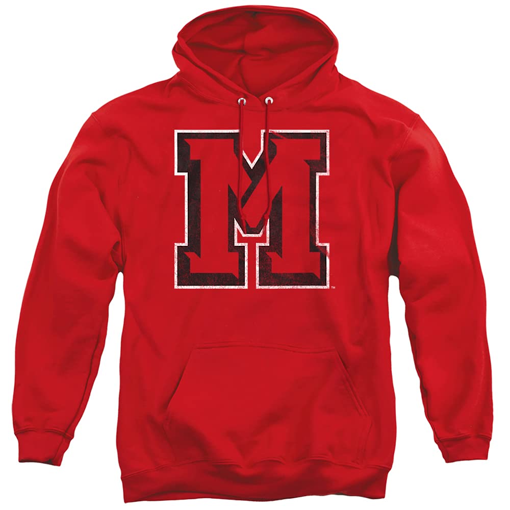 LOGOVISION Official Collegiate Distressed Primary Logo Adult Pullover Hoodie Collection — view 174