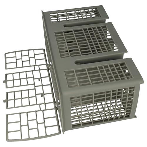 vhbw Besteckkorb kompatibel mit Bosch Integra Ltd SHU9952UC/12, SHU9955UC/12, SHU9956UC/12 Spülmaschinen - mit Griff, 6 Fächer
