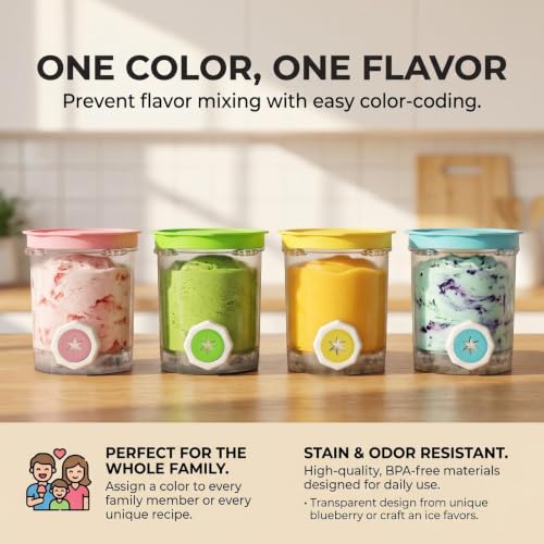 Image of 4 Pack Swirl Pint Containers Replacement for NC700 NC701 Series