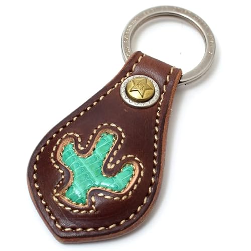 [KC,s] 公式 キーリング マグタス ヘビー ティアドロップ ラージ － ケイシイズ ケーシーズ キーグッズ キーホルダー 磁石 牛革 本革 レザー リザード革 手染め お洒落 便利 貼り付け サボテン プレゼント(ダークブラウン)