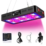 ARKNOAH 2400W Plant Growing Lamps with Timer Control, Full Spectrum LED Grow Light with Veg and Bloo