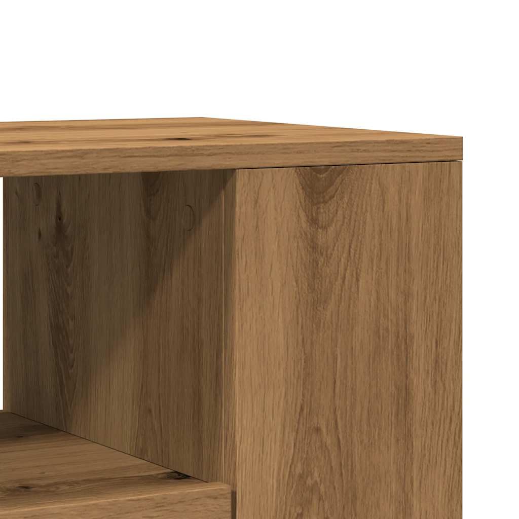 Snsowed Mueble TV Ruedas Madera ingeniería Roble Artisan 102x34,5x43cm, Mesa TV, Mueble TV Salon, Mueble Television, Mesa Television, Muebles De Salon, Mesa Salón TV - 855991
