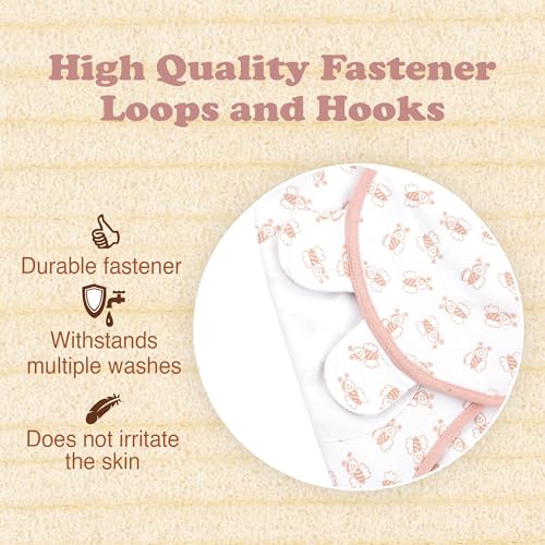Image of Swaddles for Newborns - 3-Pack Infant Swaddles 0-3 Months - Adjustable Swaddle Sleep Sack with Zipper - Soft Organic Cotton Baby Wrap for Safe & Cozy Sleep