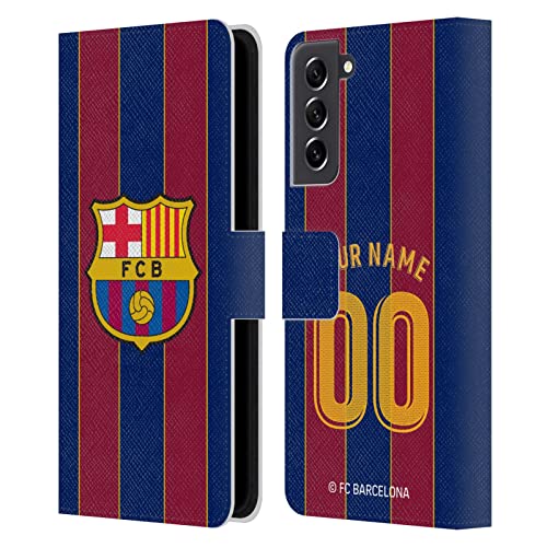Coque en cuir portefeuille FC Barcelona Maison 2020/21 S21 FE
