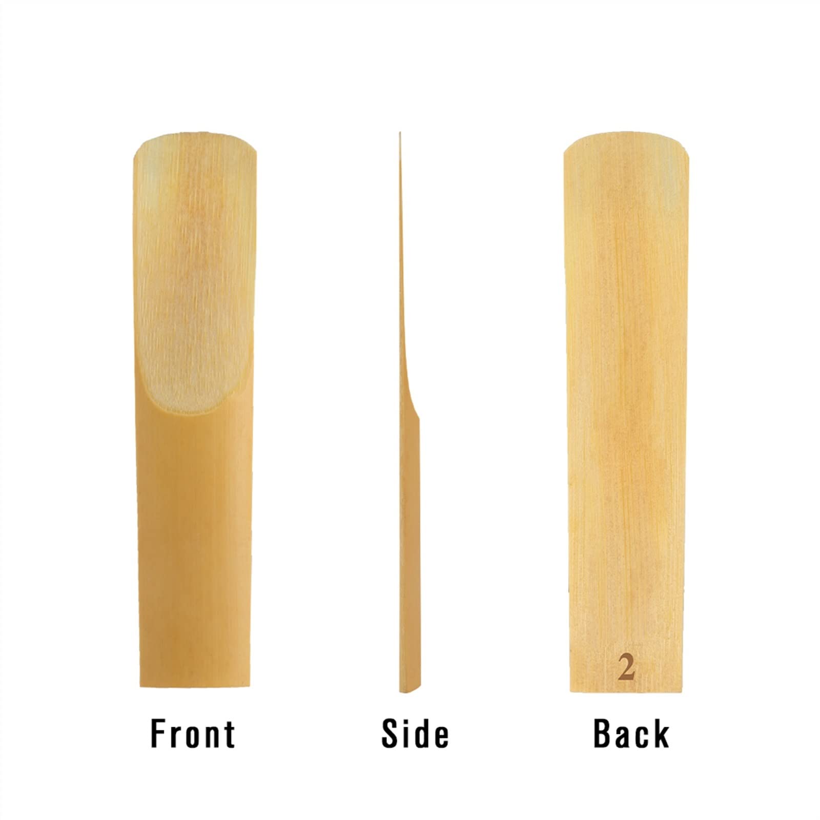 Saxophone Parts 10pcs/1pack Sax Reeds Strength 2.0 Alto BE Saxophone Reeds Wind Instrument Accessories