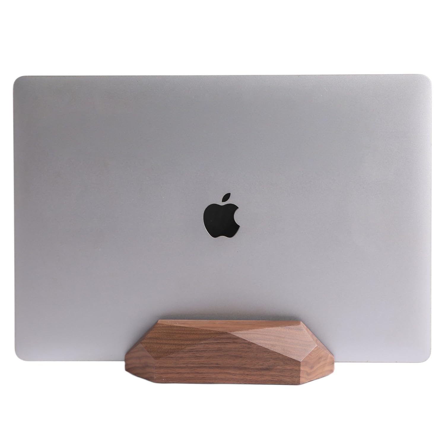 Nuvograin Adjustable Vertical Laptop Stand, MacBook Holder Wood, Wooden Laptop Stand,Vertical Laptop Holder for Desk, Width Adjustable Dock Fits All MacBook/Surface Pro