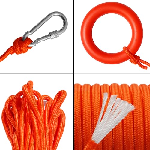 image for OURISON 28-inch Boat Safety Throw Ring, Life Rings for Boats with Wate