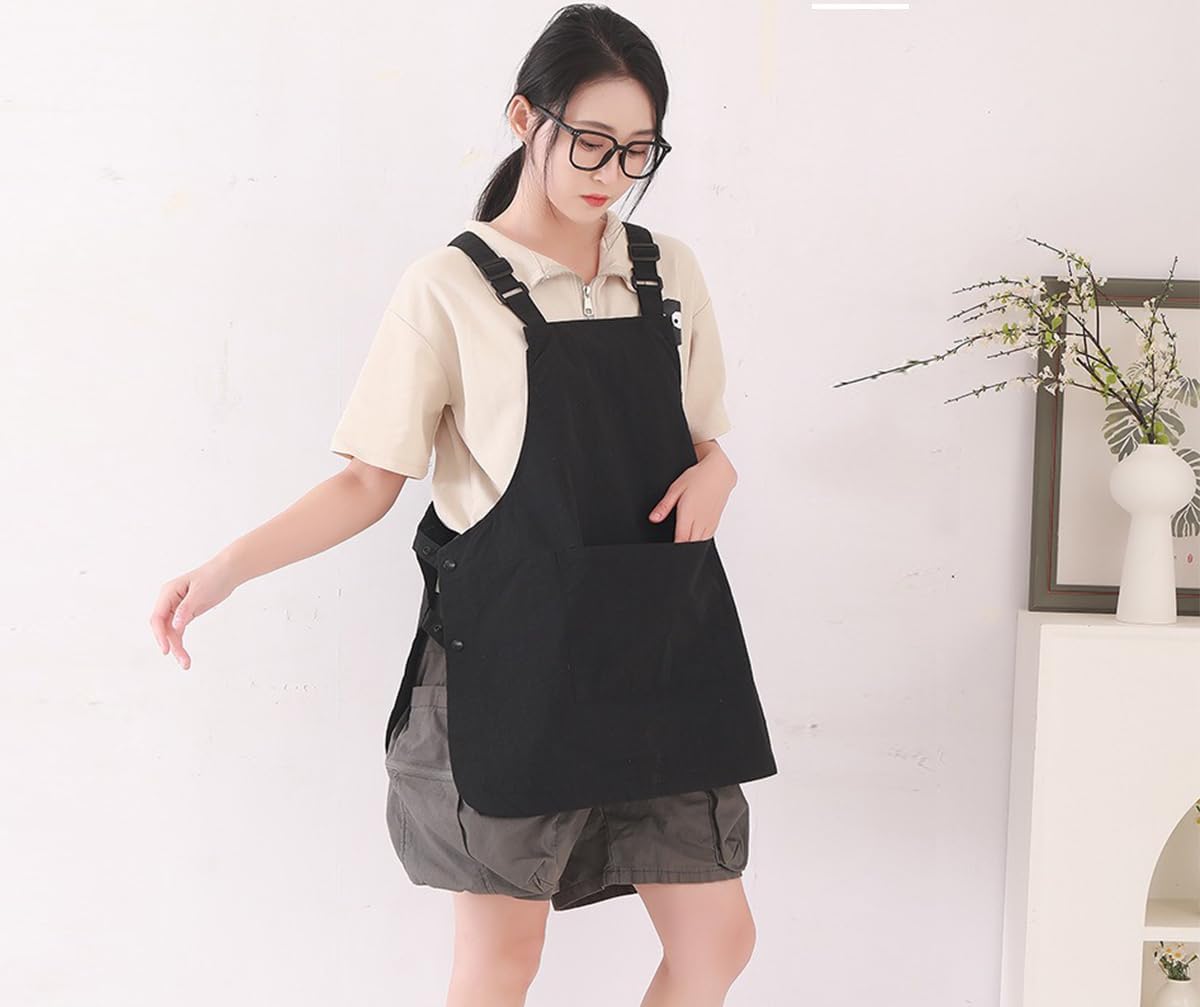 NEWGEM Waterproof Apron with Pockets for Women Cooking Painting Baking Gardening - Image 3