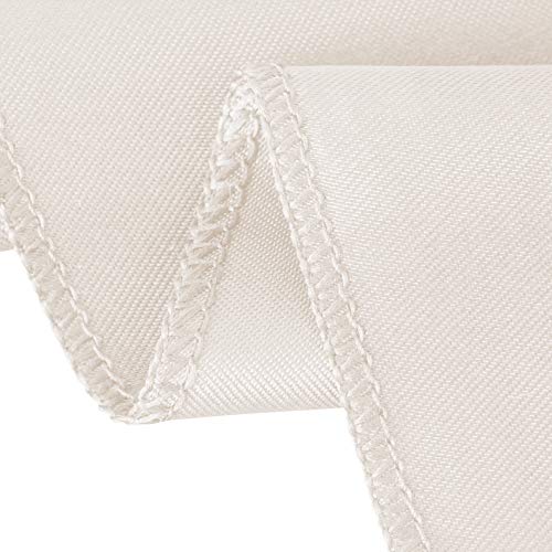 Nappe ronde beige en satin de 177,8 cm pour table de salle à manger