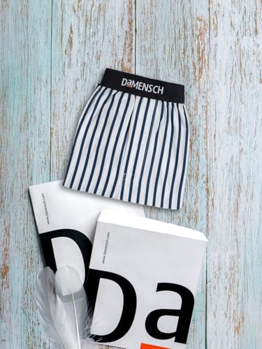 Image of DAMENSCH Printed Breeeze Inner Boxers for Men, Ultra-Light Boxers, 100% Cotton Shorts Pant for, Breathable Woven Inner Cotton Shorts.