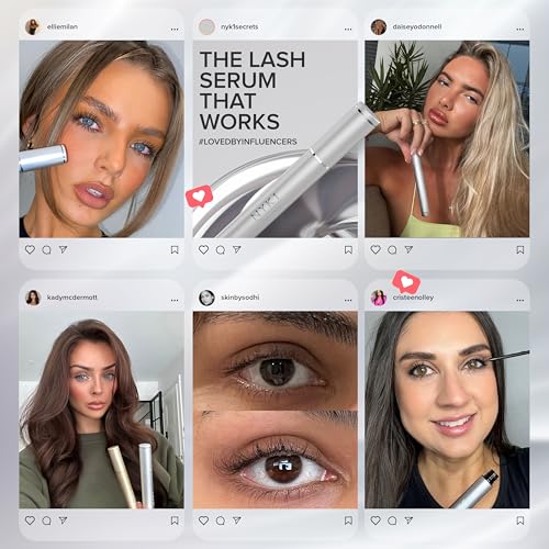 NYK1 CONCENTRATED Lash Serum For Eyelash Growth (XL - 8ml) LashForce Eyelash Serum To Grow Lashes Longer And Thicker Eyelash Growth Serum - Lash Growth Serum For Enhanced Eye Lash Serum Growth - Image 3