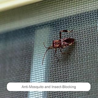 Pet Proof Window Screen Replacement Adjustable Thicken Charcoal Fiberglass Screen Mesh Dog Cat Net for Patio Porch Sliding Door (48"*100")