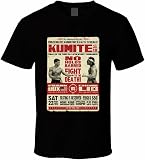 Cool Bloodsport Kumite Fight Poster Movie Fans Unisex T-Shirt (Black, X-Large)