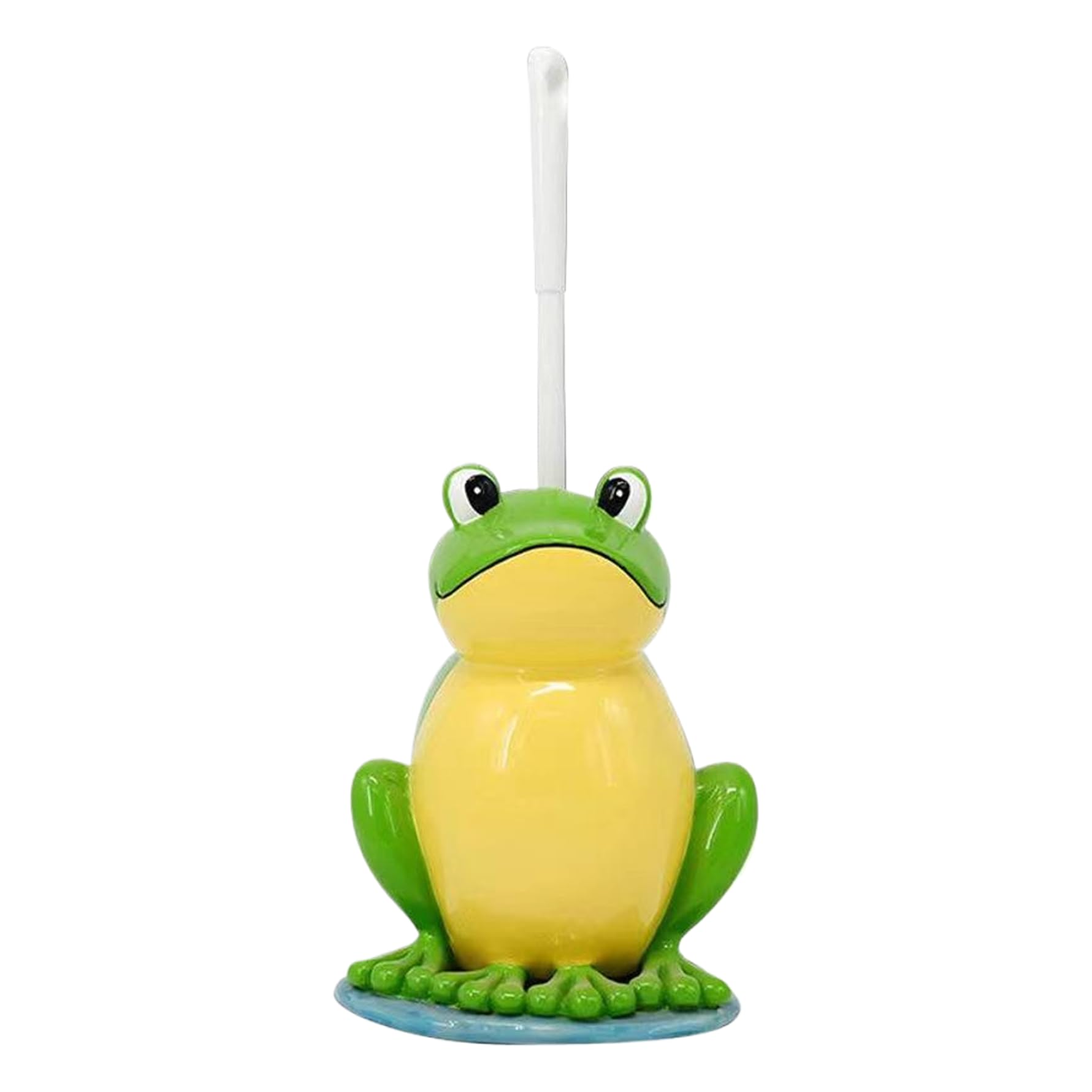 Brosse toilette et support design en résine sculptée grenouille