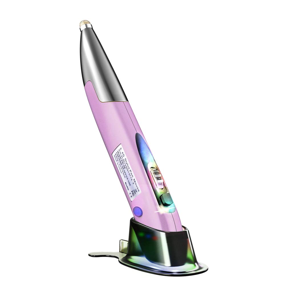 Souris stylo ergonomique violette contre les douleurs au poignet HUIOP