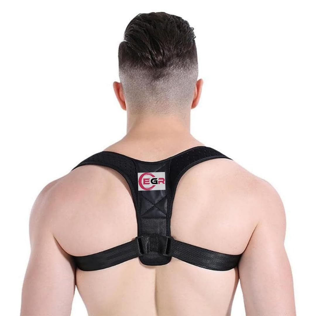 EGR Advanced Neoprene Men’s Back Brace Posture Corrector Adjustable Belt for Back Pain Shoulder Support Back Straightener Belt, Free Size (B0CJVLJ4Z7) Amazon Price History, Amazon Price Tracker