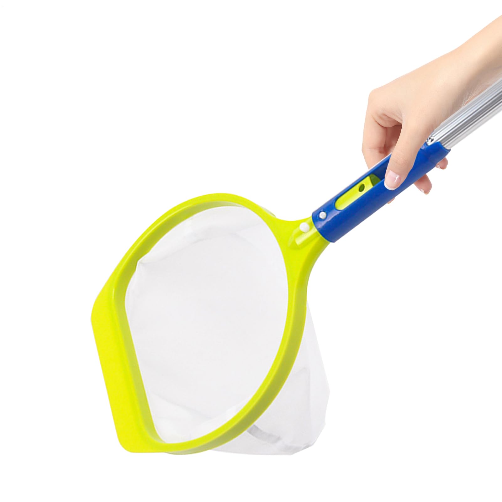 Épuisette de piscine avec poteau rétractable pour débris et feuilles