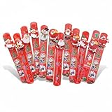 [KESYOO] クリスマス リストバンド 光るブレスレット PVC スラップブレスレット 12 個 ひかる キッズ おもちゃ 腕輪 腕飾り 文化祭 花火大会 ハロウィン お祭り 縁日 景品 クリスマス飾り