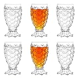【Fácil de Limpiar】: Vaso de cerveza de piña se puede limpiar de forma segura en el lavavajillas y el vidrio es fácil de limpiar, lo que le ahorra tiempo y esfuerzo al limpiar.