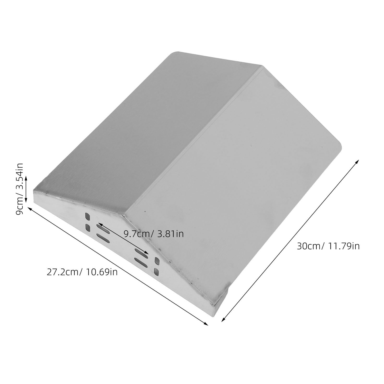 PACKOVE Kamera Einfacher Regenschutzhaube Überwachungskameras für Edelstahl mit Vollschutz Installation Größe 30x27x9cm Silber und Geeignet für Garten und Veranda
