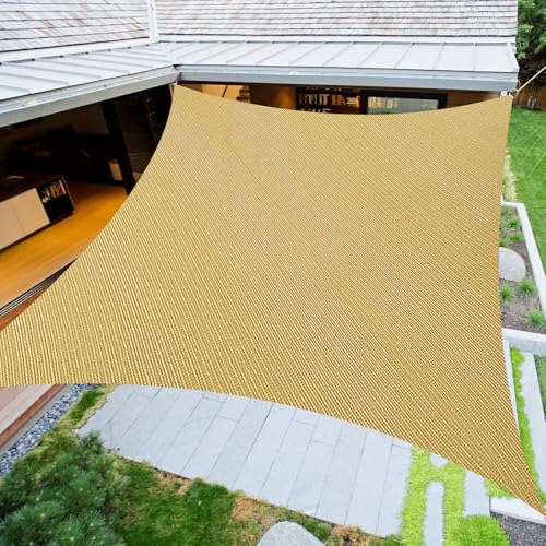 Toldo parasol rectangular de 8x12 pies que soluciona el calor en el patio exterior 2