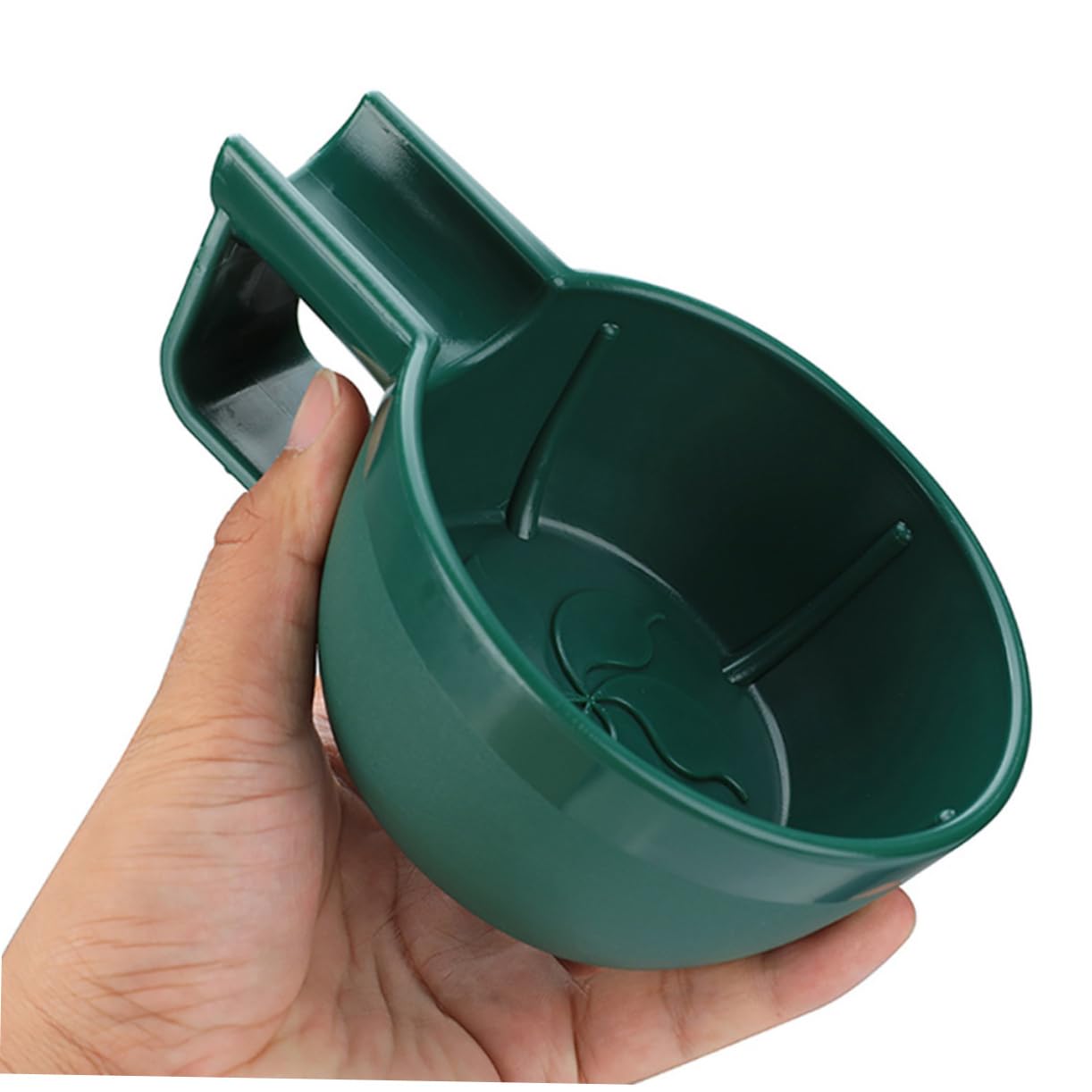Healeved Bol De Rasage En Plastique Vert Avec Design Profond Et Antidérapant, Idéal Pour À Barbe Et Mousse À Raser, Portable Et Pratique Pour Usage À Domicile Ou En Voyage