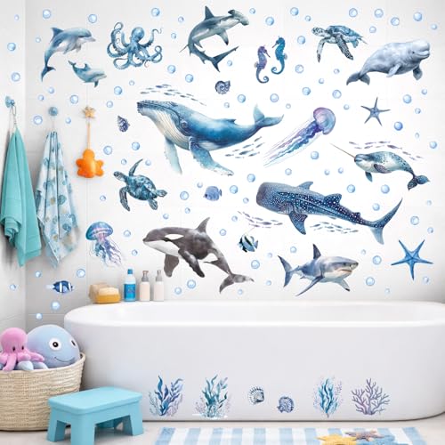 DECOWALL Vinilos Decorativos Animales Marinos que Brillan en la Oscuridad miniatura 3