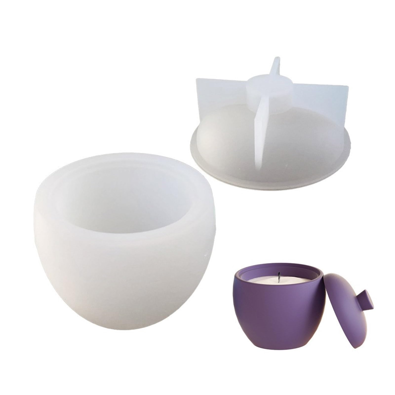 NEWFT Pear Shape Silicone Mold Flower Planter Mold Flowerpot Resin Mould Bead Storage Box Candle Cup Decorative Mold