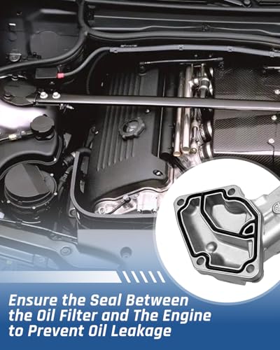 Image of 2 Pcs 926-365 Oil Filter Housing Gasket Kit Compatible with Dodge /Mercedes-Benz /Freightliner Models Replace 6421801410 6421840080