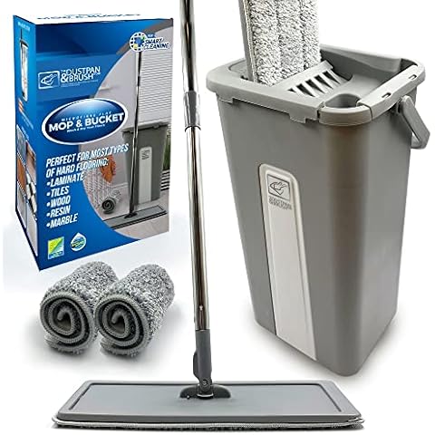 TDBS Mop Bucket Set with Microfibre Pads Cover