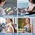 HandFan 2024 Upgraded 4000mAh Portable Misting Fan with Charger, Rechargeable Handheld Personal Mister Fan, Spray Water Mist Fan, Foldable Electric Hand Fans for Beach, Travel, Outdoors(Royal Blue)