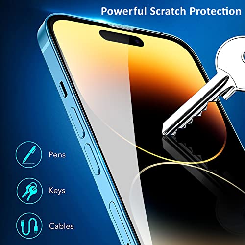 Image of GRIPP Dust-Proof 3D Japanese Tempered Glass Screen Protector for iPhone 14 Plus, iPhone 13 Pro Max (6.7 inch), Speaker Dust Guard, 3D Curved Edges, Scratch-Resistant, 9H Hardness, Bubble Free