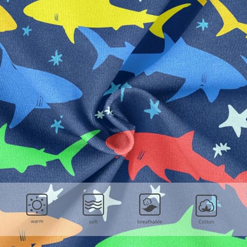 Ocean Shark Starfish Color Blue Toddler Girls's Underwear 2T 23031853